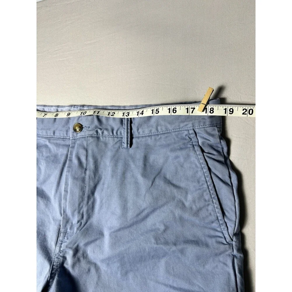 Polo Ralph Lauren Men’s Chino Shorts Light Blue Flat Front Casual Preppy Size 35